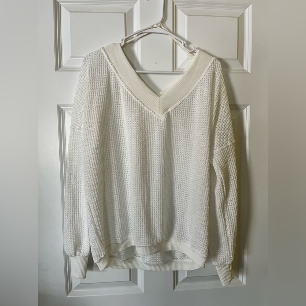 White Wishlist Sweater